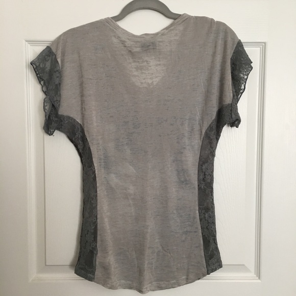 Daytrip Sheer Embellished Top with Lace - Picture 2 of 6